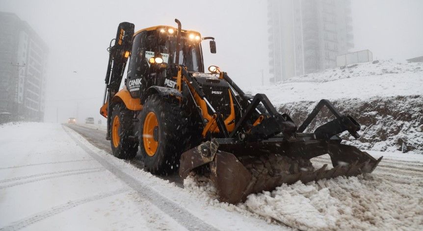 Canik'te Kar Mesaisi