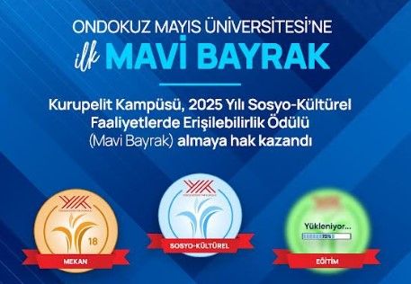 OMÜ'ye Mavi Bayrak